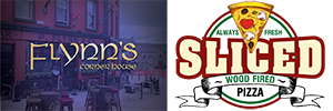 Sliced Pizza & Flynn's Bar - Sponsors of our St. Mary's Kiltoghert coverage